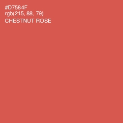 #D7584F - Chestnut Rose Color Image